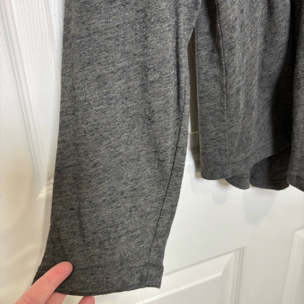 Buck Mason Shirt Mens XL Gray Charcoal Knit Pullover Crew Neck Long Sleeve Lux - Picture 5 of 7